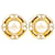 Chanel earrings CC Golden Metal  ref.1248636