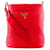 PRADA Handtaschen Tessuto Rot Leder  ref.1248801