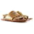 CHANEL Sandals Slingback Golden Leather  ref.1248944