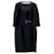 Karen Millen Corsetry  Waist Dress Black Cotton Polyester Viscose Elastane  ref.1249026