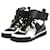 Zapatillas altas BALMAIN Negro Cuero  ref.1249028