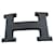 Fivela de cinto Hermès 5382 em metal com acabamento preto fosco PVD novo 32mm. Aço  ref.1249040