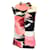 Autre Marque Alexander McQueen Noir / Chemisier en soie sans manches à imprimé floral rose Multicolore  ref.1249091