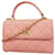 Chanel Sac à Rabat Pink Leder  ref.1249450