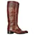 Jil Sander Knee Length Boots in Brown Leather  ref.1249591
