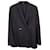 Totême Gestreifter Blazer mit Toteme-Futter aus schwarzer Viskose Polyester  ref.1249595