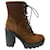 Giuseppe Zanotti Ankle Lace Up Boots in Brown Suede  ref.1249602