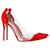Gianvito Rossi PVC Plexi Pointed Toe Pumps in Red Suede  ref.1249680