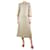 Bella Freud Gold lurex midi dress - size UK 8 Golden Polyester  ref.1249794