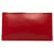 Bolsa clutch de couro vermelha Dior Vermelho Bezerro-como bezerro  ref.1250060