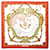 Lenço Hermès no padrão Provence originalmente desenhado por Hugo Grygkar Vermelho Seda  ref.1250319