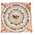 Hermès Lenço de seda Hermes desenhado por Philippe Ledoux 100% Seda Multicor  ref.1250617