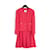 Chanel AH1991 Conjunto Casaco Rosa de Lã Conjunto FW1991  ref.1250828