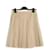 Miu Miu Beige Gabardine Pleated skirt FR34/36 Coton  ref.1251051