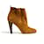 Michel Vivien Soft Gold Suede Ankle Boots EU38.5 Caramel Deerskin  ref.1251058