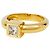 Solitario Fred Paris princesa diamante, oro amarillo. - vista 5