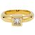 Solitario Fred Paris princesa diamante, oro amarillo. - vista 6