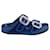 Manolo Blahnik sandálias de veludo Azul  ref.1251065