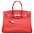 Birkin Hermès Borse HERMESPelle Rosso  ref.1251205