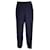 Autre Marque Escada Navy Blue Cropped Crepe Trousers / Pants Polyester  ref.1251223