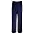 Autre Marque Ralph Lauren Collection Pantalon en crêpe bleu marine / Un pantalon Viscose  ref.1251228