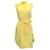 Autre Marque Stella McCartney Robe sans manches en jacquard jaune avec ceinture à nouer Soie  ref.1251245