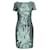 Diane Von Furstenberg Black and White Print Dress with Lace Decoration Cotton  ref.1251303