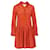 Autre Marque Kleid mit geometrischem Muster Orange Baumwolle  ref.1251333
