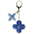 Louis Vuitton Blauer Taschenanhänger mit Blumenmuster – Größe  ref.1251670