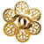Chanel Gold CC Flower Brooch Golden Metal Gold-plated  ref.1251695