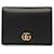 Gucci Black GG Marmont Leather Card Holder Pony-style calfskin  ref.1251739