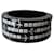 Chanel Pulsera de brazalete con logotipo negro de resina de la aerolínea CC 16S de París en caja.  ref.1251747