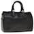 Louis Vuitton Epi Speedy 25 Bolsa de mão preta M43012 Autenticação de LV 66468 Preto Couro  ref.1251968