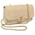 CHANEL Matelasse Chain Turn Lock Shoulder Bag Lamb Skin Beige CC Auth am5815 Leather  ref.1251974