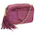 CHANEL Chain Shoulder Bag Satin Pink CC Auth bs12068  ref.1251983
