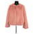 Tara Jarmon pink coat Polyester  ref.1252042