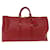 Keepall Louis Vuitton Red Leather  ref.1252169