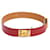 Hermès Cinturón de cuero Roja  ref.1252284