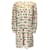 Autre Marque Abito Burberry in crepe di seta a maniche lunghe multistampa avorio Multicolore  ref.1252315