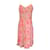 Autre Marque Emilio Pucci Pink / ivory / Beige Multi Floral Printed Sleeveless V-Neck Silk Dress  ref.1252325