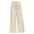 Autre Marque Stella McCartney Hose mit weitem Bein aus elfenbeinfarbener Wolle Roh Polyester  ref.1252326