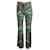 Autre Marque La forradaJ Negro / Pantalones verdes con estampado multicolor de Saturday Night Viscosa  ref.1252328