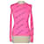 Balenciaga Pink Logo Print Rib Sweater Synthetic  ref.1252332