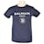 T-shirt teenager con stampa logo Balmain blu navy Cotone  ref.1252337