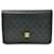 Chanel Borsa classica media nera con patta singola Nero Pelle  ref.1252339