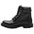 BALMAIN Leather Combat Boots in 38 EU in Black  ref.1252448