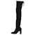 STUART WEITZMAN Stivali sopra il ginocchio in pelle scamosciata Vidaland in 39 Unione Europea Nero Svezia  ref.1252455