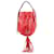 MIU MIU Tassel Accent Leather Bucket Bag in Red  ref.1252459