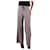 Autre Marque Pink gingham wide-leg trousers - size UK 6 Cotton  ref.1252627