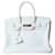 Hermès Off white 2007 Birkin 35 Bolsa em Couro Clemence Branco  ref.1252629